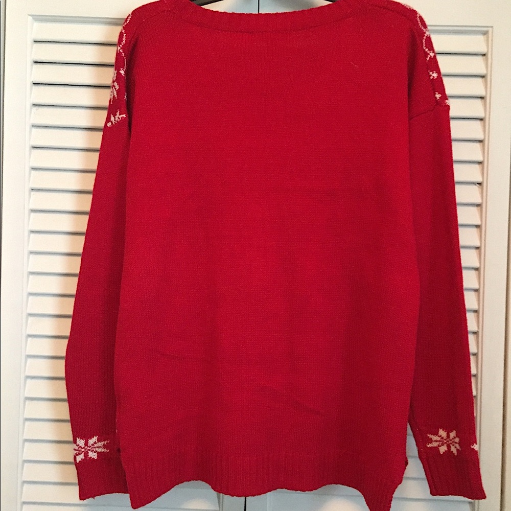 🎄 NWOT "It's Our Time" Christmas Owl Crewneck Sweater (L)🎄 - Picture 6 of 9